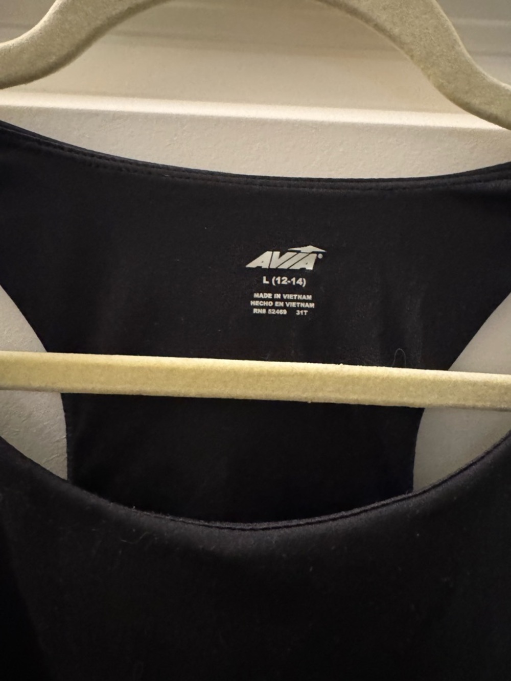 Avia Black Cropped Racerback Tank - Picture 2 of 4